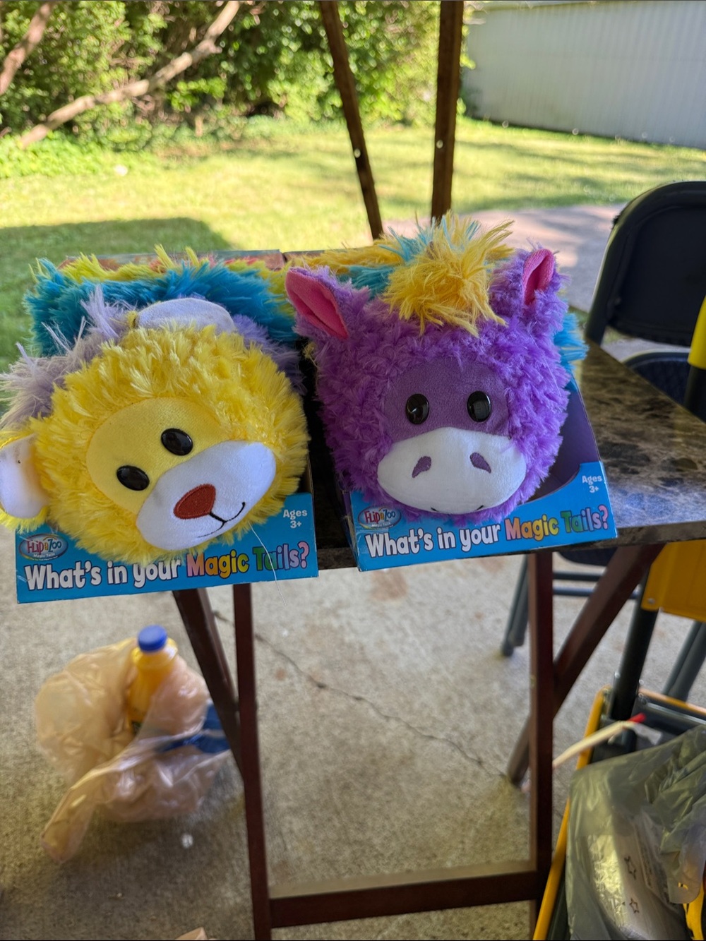 Magic Tails Plush Set - Yellow & Purple Stuffed Animals